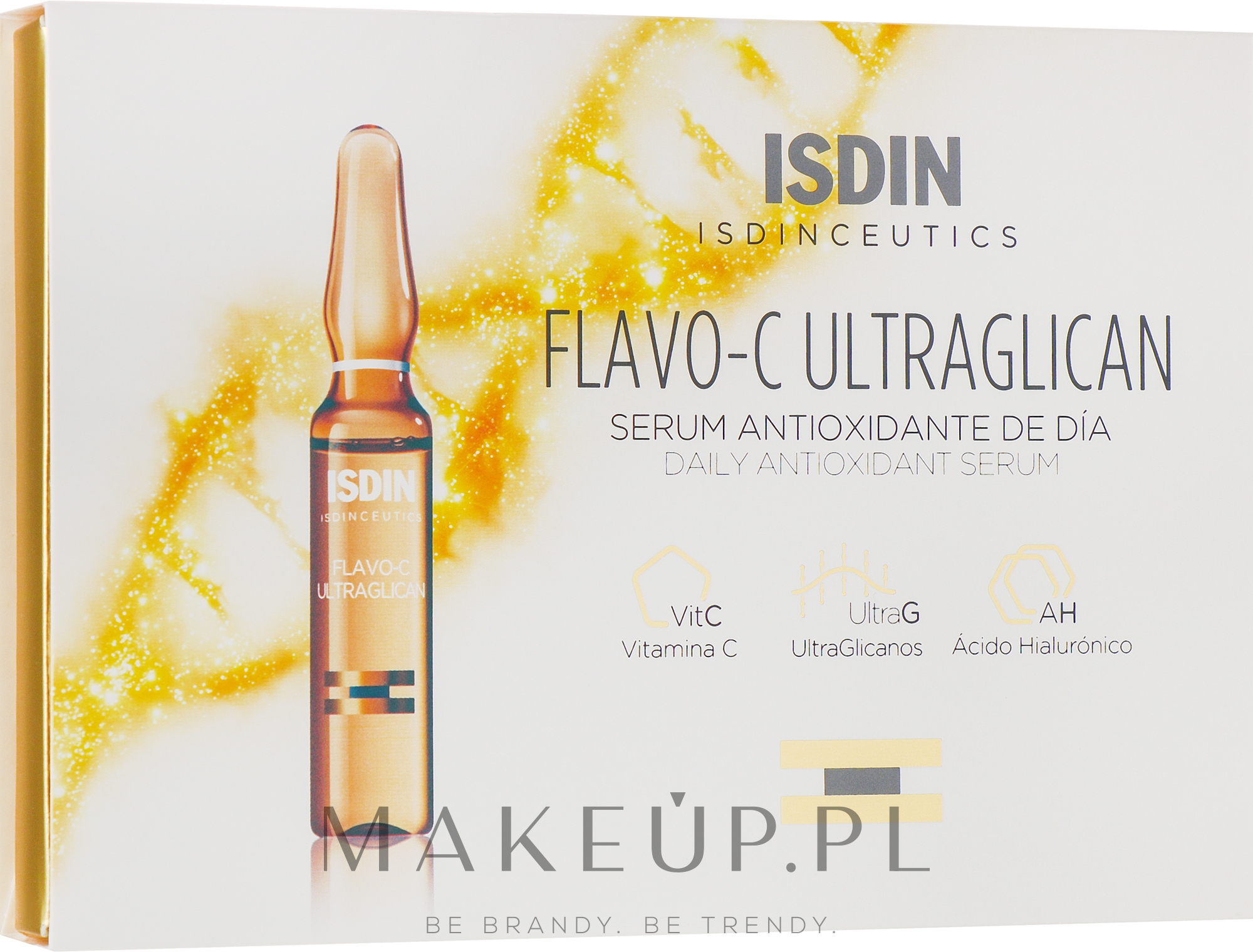 Serum antyoksydacyjne do twarzy na dzień - Isdin Isdinceutics Flavo- C Ultraglican Daily Antioxidant Serum  — Zdjęcie 10 x 2 ml