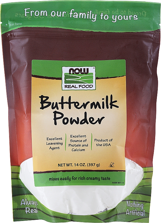 Maślanka w proszku - Now Foods Real Food Buttermilk Powder — Zdjęcie N1