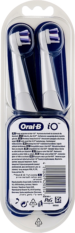 Końcówki do szczoteczek elektrycznych, białe, 4 szt. - Oral-B iO Radiant White — Zdjęcie N2