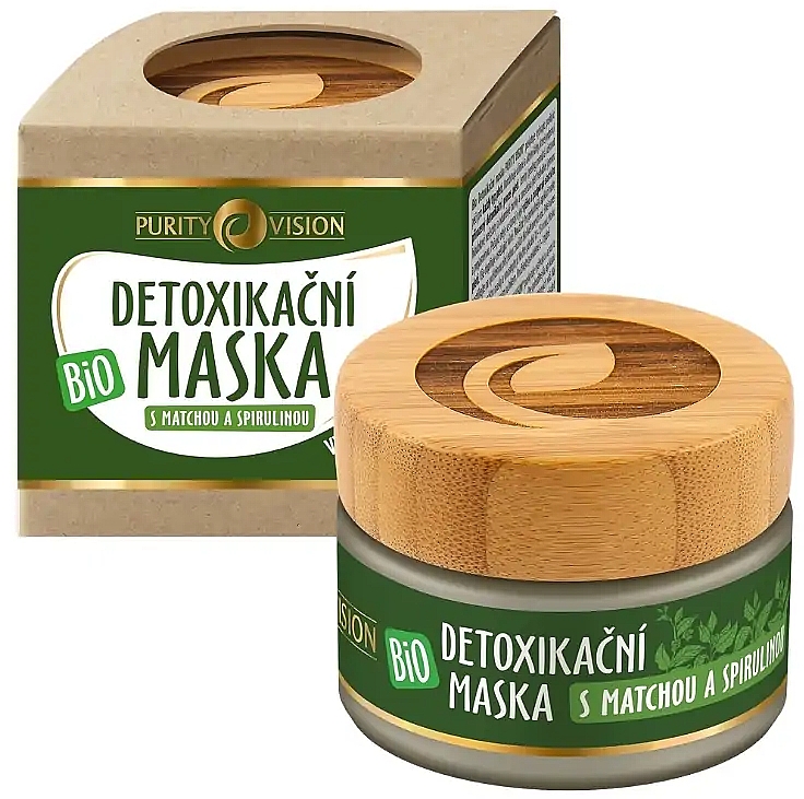 Maska detoksykująca do twarzy Matcha i spirulina - Purity Vision Bio Detox Mask With Matcha & Spirulina — Zdjęcie N1
