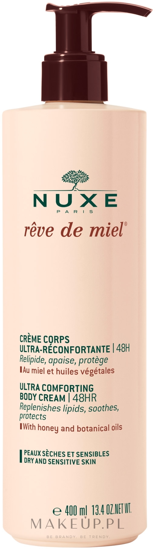 Balsam do ciała - Nuxe Reve de Miel Ultra Comforting Body Cream (z pompką) — Zdjęcie 400 ml