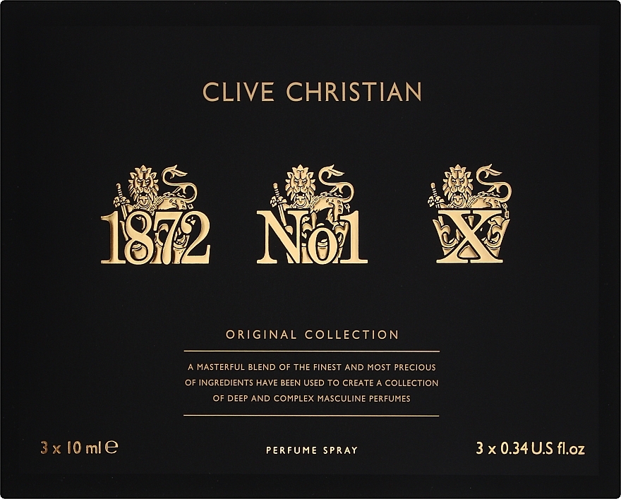 Clive Christian Original Collection Travellers Set - Zestaw (parfum 3 x 10 ml) — Zdjęcie N3
