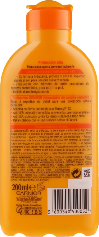 Balsam przeciwsłoneczny SPF 30 - Garnier Ambre Solaire Delial Protective Moisturizing Milk — Zdjęcie N2