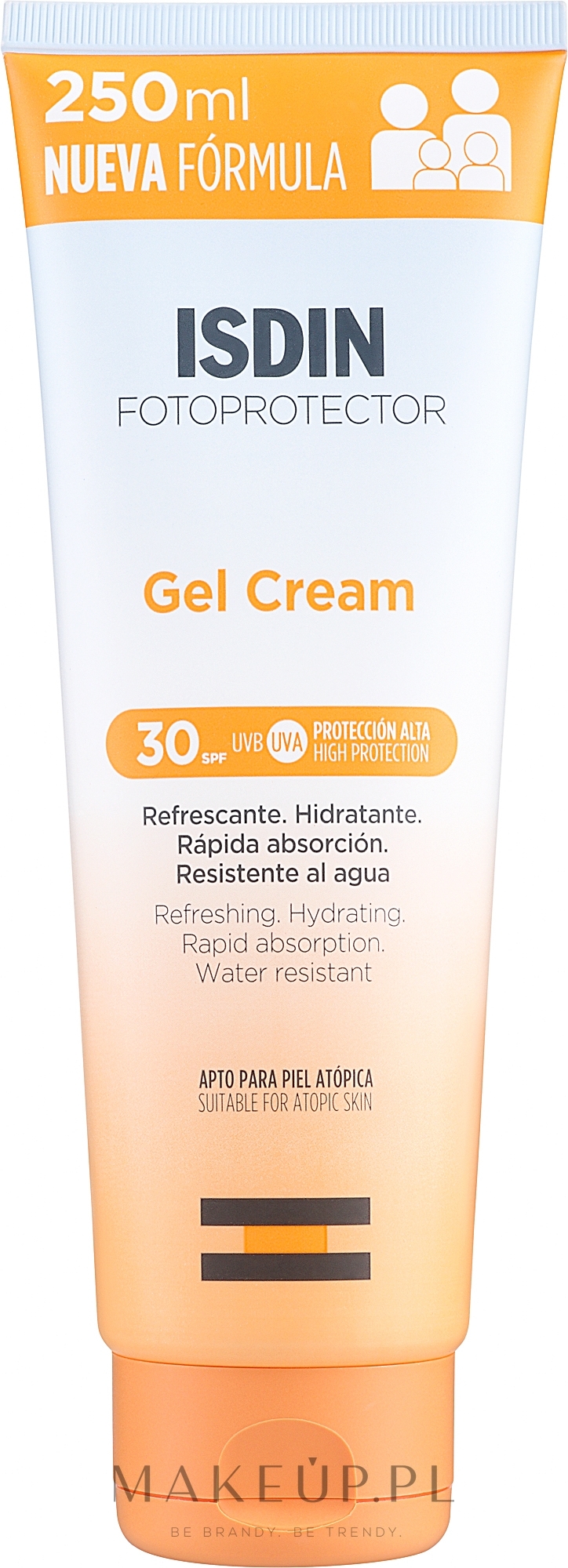 Przeciwsłoneczny krem-żel do twarzy - Isdin Fotoprotector Gel Cream SPF30+ — Zdjęcie 250 ml