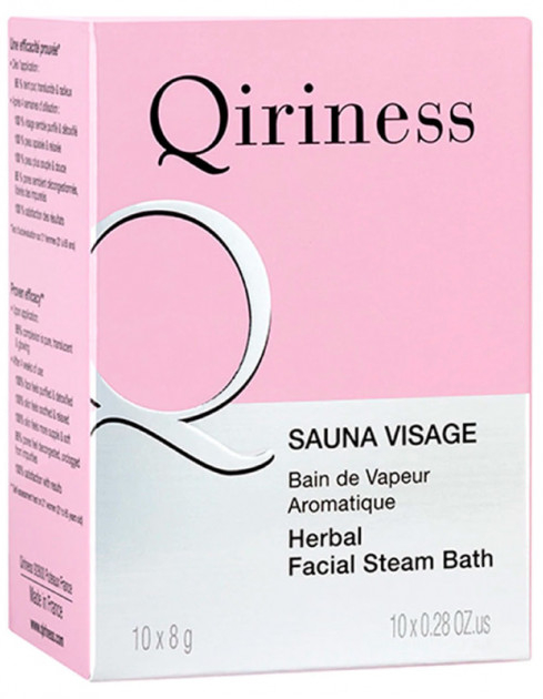 Ziołowa tabletka do parowego mycia twarzy - Qiriness Sauna Visage Herbal Facial Steam Bath — Zdjęcie N2