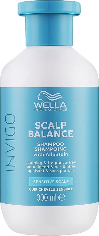 Delikatny szampon z alantoiną do wrażliwej skóry głowy - Wella Professionals Invigo Balance Senso Calm Sensitive Shampoo — Zdjęcie N1