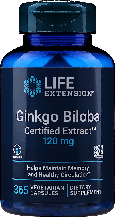 Suplement diety Ginkgo Biloba - Life Extension Ginkgo Biloba — Zdjęcie N1