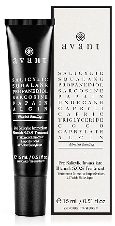 Preparat punktowy na wypryski z kwasem salicylowym - Avant Pro Salicylic Immediate Blemish S.O.S Treatment — Zdjęcie N1