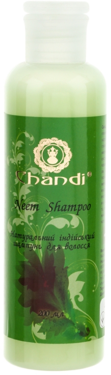 Naturalny indyjski szampon Neem - Chandi Neem Shampoo — Zdjęcie N1