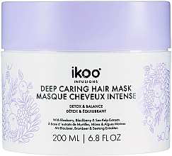 Maska-smoothie do włosów Detoks i równowaga - Ikoo Infusions Deep Caring Hair Mask Detox & Balance — Zdjęcie N1