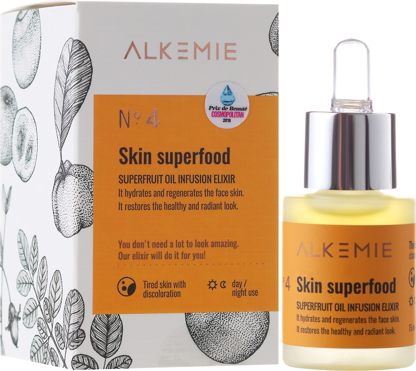 Multiwitaminowy olejek do twarzy - Alkmie Skin Superfood Superfruit Oil — Zdjęcie N3