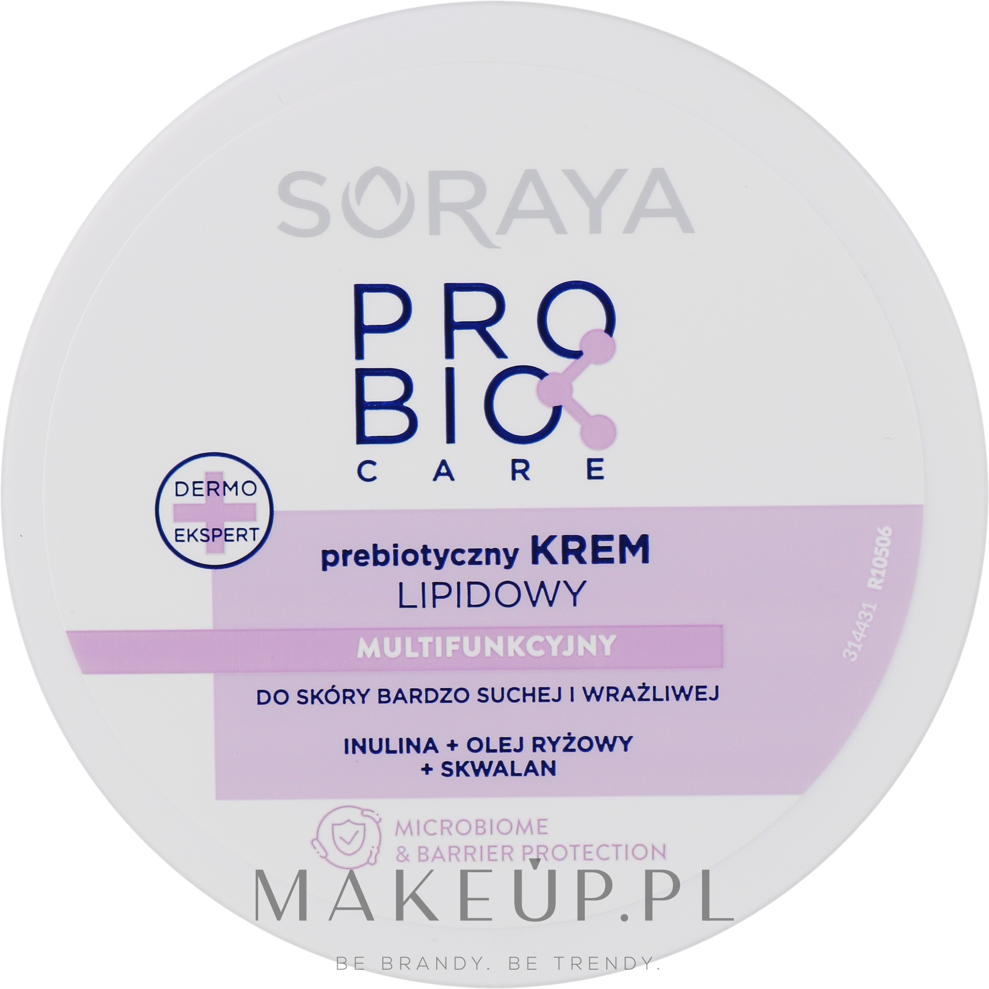 Prebiotyczny krem ​​lipidowy do cery suchej i wrażliwej - Soraya Probio Care Lipid Cream — Zdjęcie 200 ml