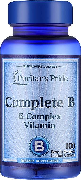 Suplement Witamina B - Puritan's Pride Complete B Complex Vitamin — Zdjęcie N1