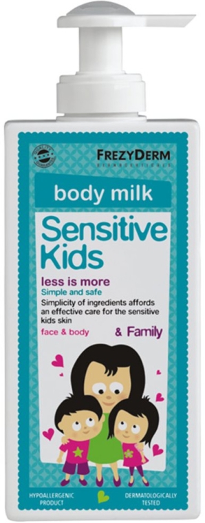 Delikatne nawilżające mleczko do ciała dla dzieci - Frezyderm Sensitive Kids Body Milk — Zdjęcie N1