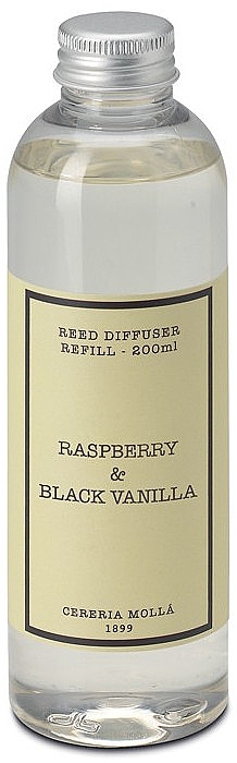 Cereria Molla Raspberry & Black Vanilla - Dyfuzor zapachowy (wkład uzupełniający) — Zdjęcie N1