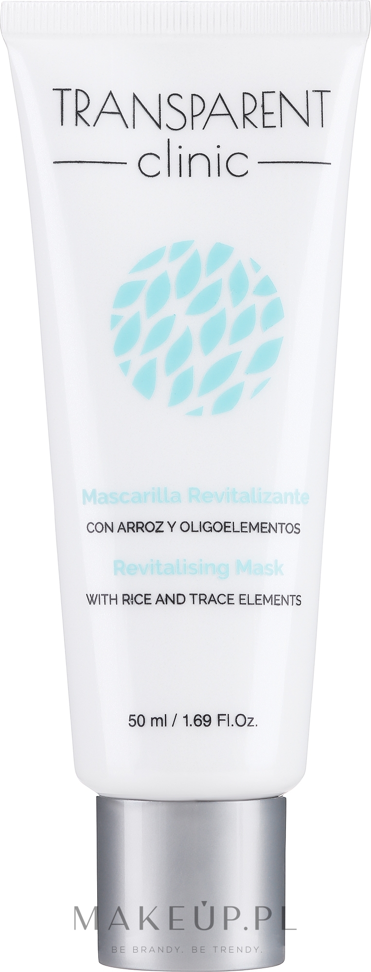 Rewitalizująca maska do twarzy z ryżem i mikroelementami - Transparent Clinic Revitalising Mask With Rice And Trace Elements — Zdjęcie 50 ml
