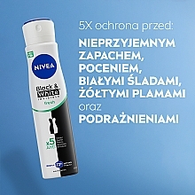 Antyperspirant w sprayu - NIVEA Black & White Invisible Fresh — Zdjęcie N5