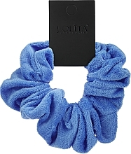Aksamitna gumka do włosów, niebieska XL - Lolita Accessories — Zdjęcie N1