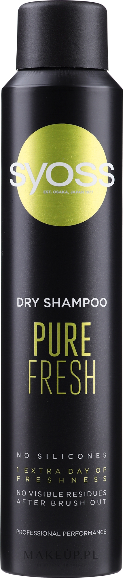 Suchy szampon do włosów - Syoss Pure Fresh Dry Shampoo — Zdjęcie 200 ml