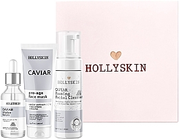 Zestaw - Hollyskin Caviar Intensive Care (mask/100ml + foam/150ml + ser/50ml) — Zdjęcie N2