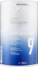 Rozjaśniający puder do włosów - Goldwell Light Dimension Oxycur Platin 9+ — Zdjęcie N1