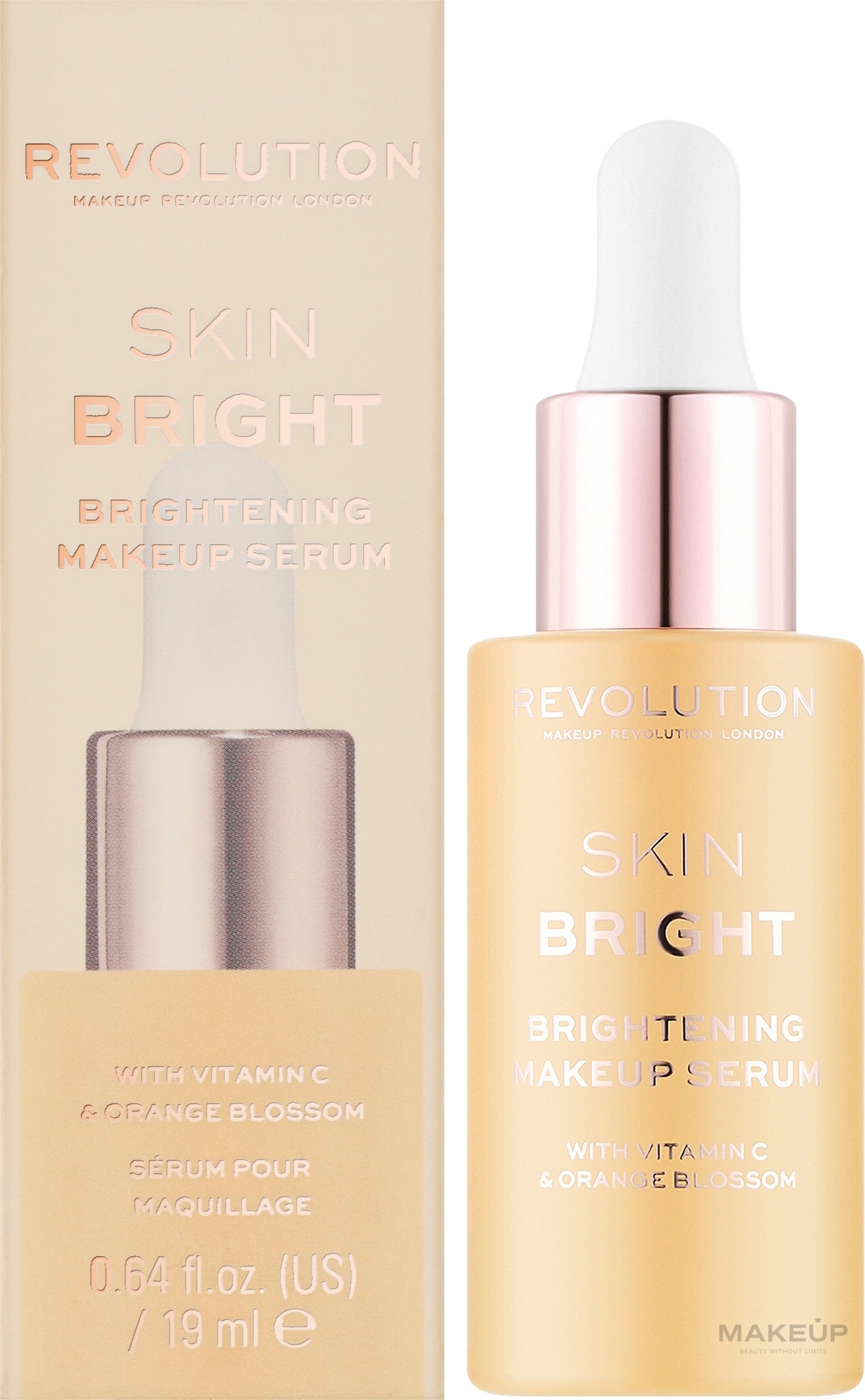 Rozświetlający primer pod makijaż - Makeup Revolution Skin Bright Brightening Makeup Serum — Zdjęcie 19 ml