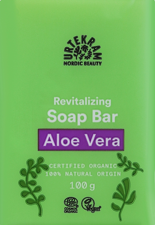 BIO regenerujące mydło w kostce Aloes - Urtekram Regenerating Aloe Vera Soap