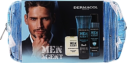 Zestaw - Dermacol Men Agent Gentleman Touch I (after/shave/lotion/100ml + sh/gel/250ml + deo/spray/150ml) — Zdjęcie N1