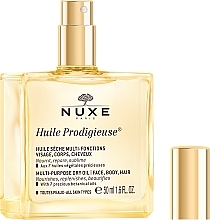 Suchy olejek do pielęgnacji twarzy, ciała i włosów - Nuxe Huile Prodigieuse Multi-Purpose Care Multi-Usage Dry Oil — Zdjęcie N3