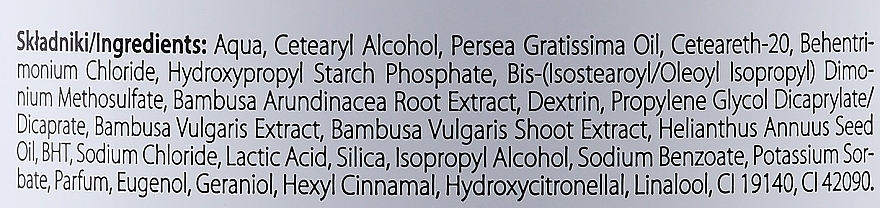 Biovax Bambus i olej awokado do włosów cienkich i łamliwych - maska — Zdjęcie N3