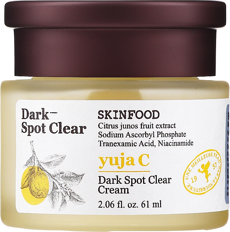 Krem rozjaśniający do twarzy - Skinfood Yuja C Dark Spot Clear Cream — Zdjęcie N1