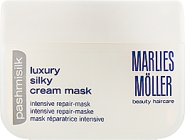 Intensywna maska do włosów zniszczonych - Marlies Moller Pashmisilk Silky Cream Mask — Zdjęcie N2