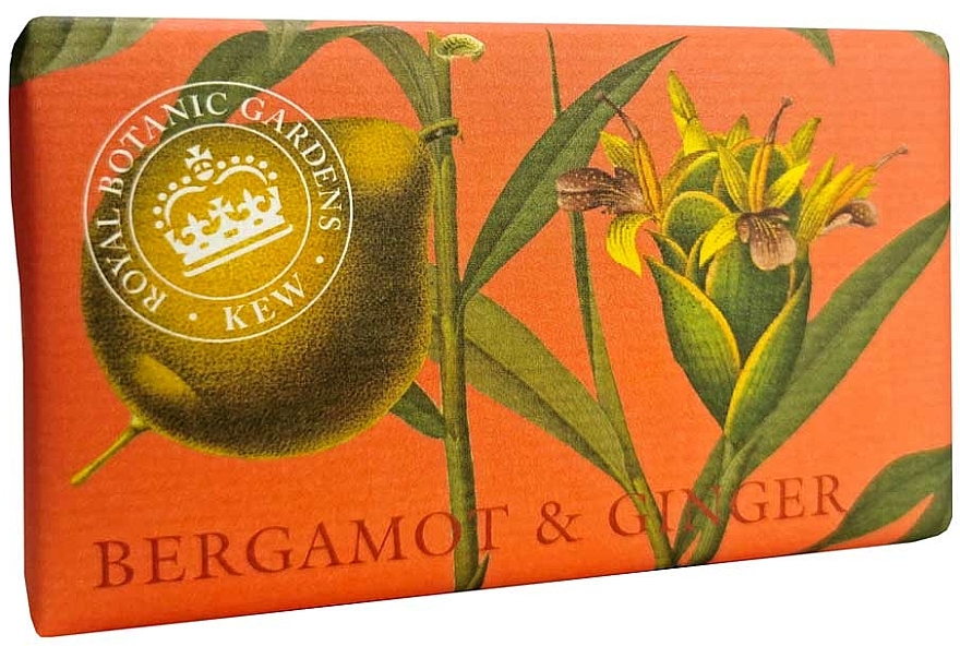Mydło w kostce Bergamotka i imbir - The English Soap Company Kew Gardens Bergamot and Ginger Soap — Zdjęcie N1