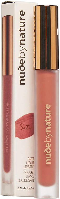 Pomadka do ust w płynie - Nude by Nature Satin Liquid Lipstick — Zdjęcie N2