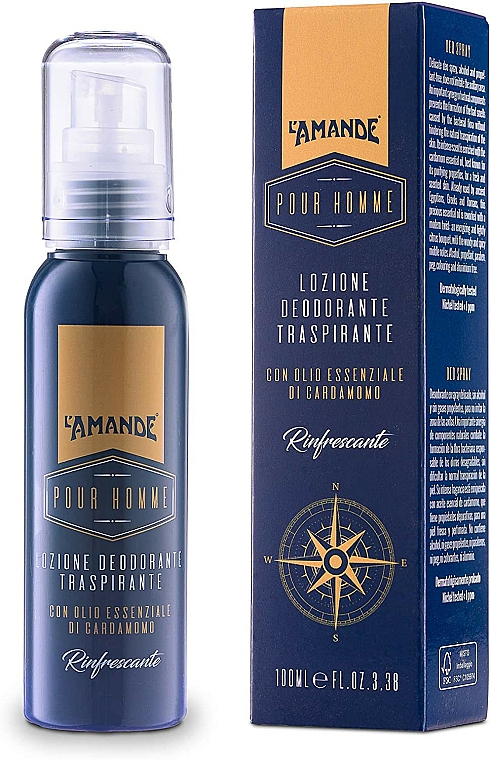 L'Amande Pour Homme - Dezodorant w sprayu — Zdjęcie N1