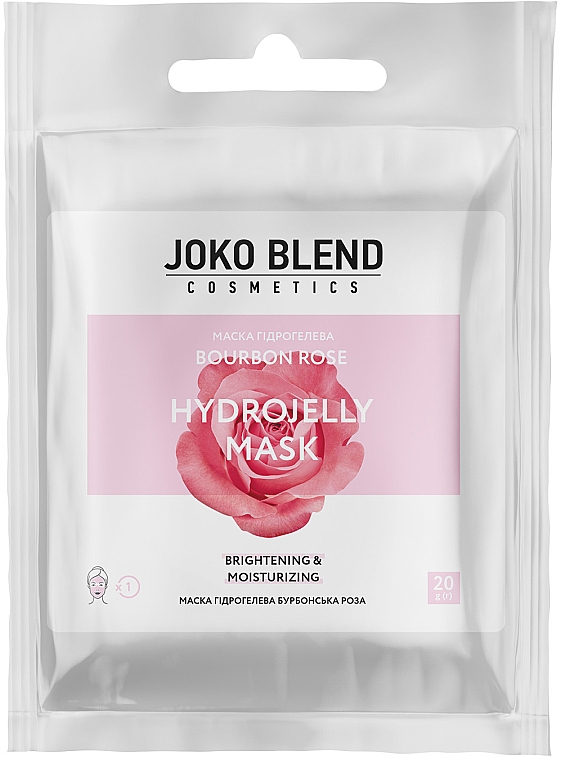 Rozświetlająco-nawilżająca hydrożelowa maska do twarzy - Joko Blend Bourbon Rose Hydrojelly Mask — Zdjęcie N1