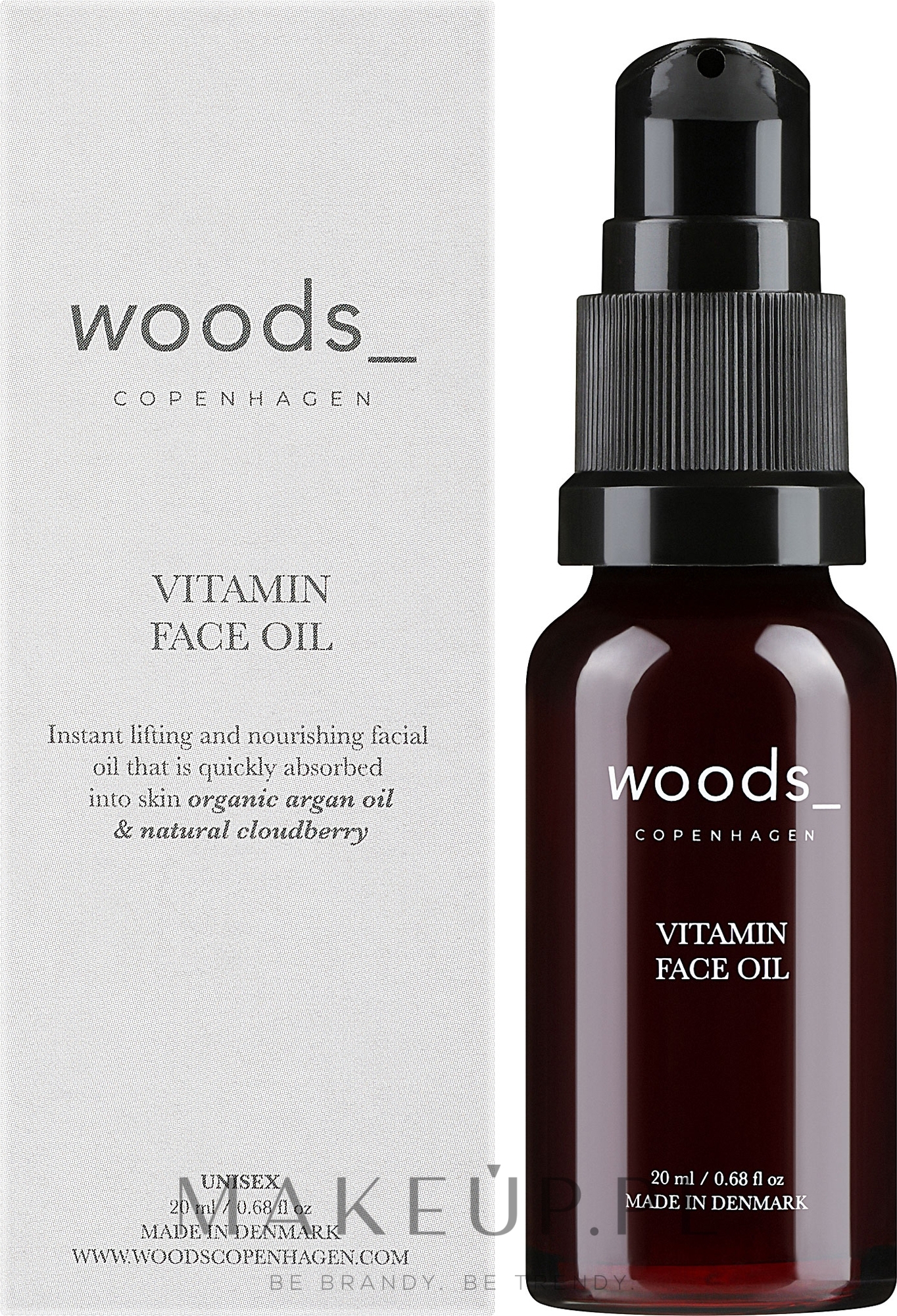 Witaminowy olejek liftingujący do twarzy - Woods Copenhagen Vitamin Face Oil — Zdjęcie 20 ml