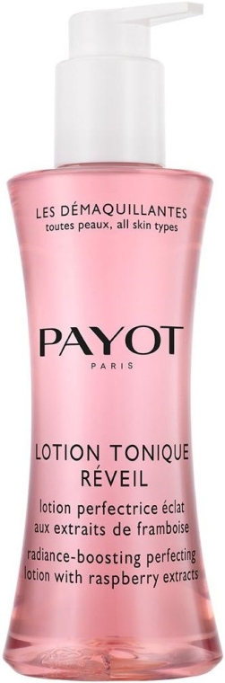 Płyn rozświetlający z ekstraktem z malin - Payot Les Démaquillantes Lotion Tonique Réveil Radiance-Boosting Perfecting Lotion — фото N1