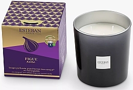 Esteban Figue Noire Refillable Scented Candle - Świeca perfumowana — Zdjęcie N2