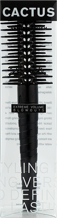Szczotka do modelowa, czarna - Janeke Cactus Vented Brush Black — Zdjęcie N2