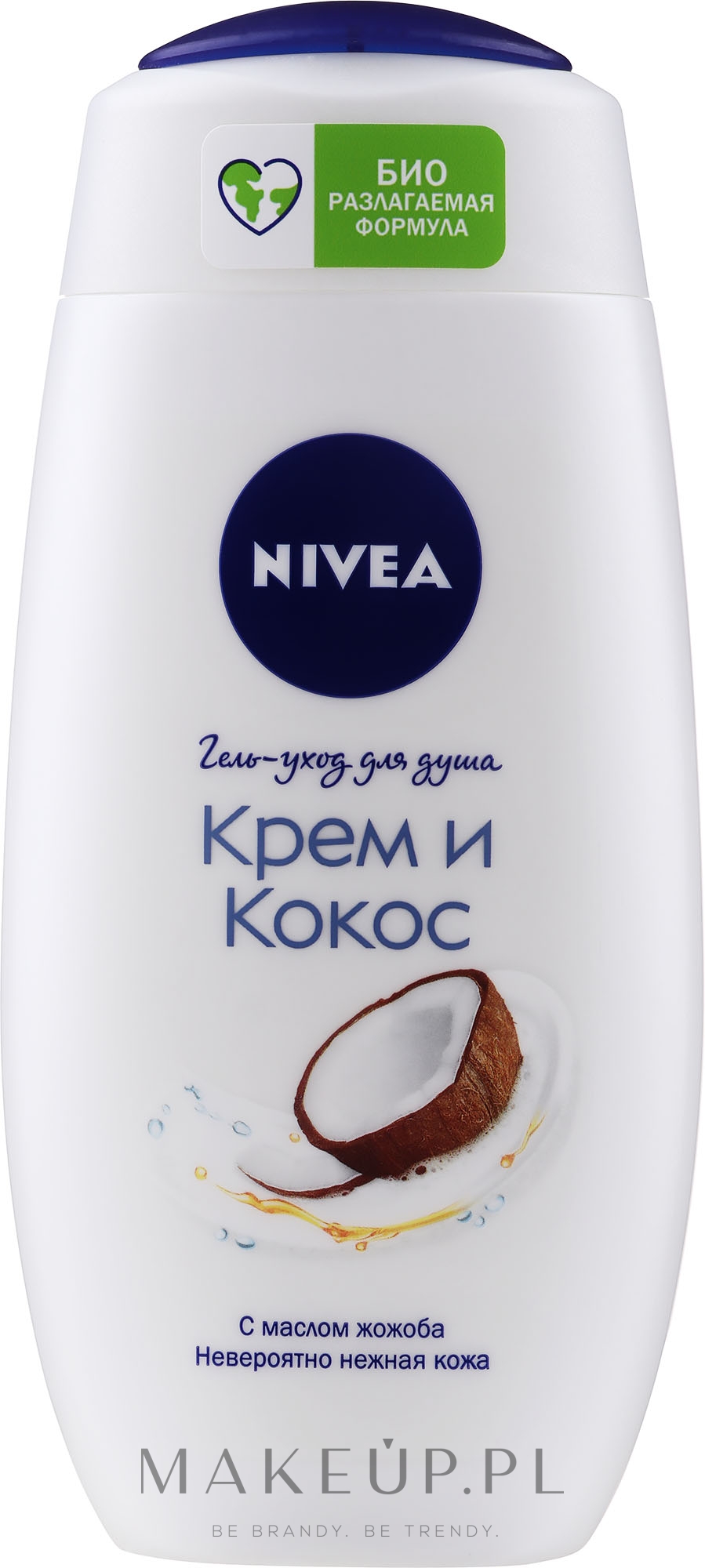 Pielęgnacyjny żel pod prysznic Olej jojoba i kokos - NIVEA Creme Coconut Cream Shower — Zdjęcie 250 ml
