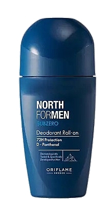 Dezodorant w kulce - Oriflame North For Men Subzero Deodorant Roll-On  — Zdjęcie N1