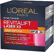 PRZECENA! L'Oreal Paris Revitalift Laser X3 - Przeciwstarzeniowy krem do twarzy na dzień Intensywna regeneracja SPF 25 * — Zdjęcie N8