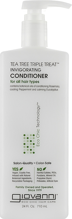 Odświeżająca odżywka do włosów - Giovanni Eco Chic Hair Care Tea Tree Triple Conditioner — Zdjęcie N3