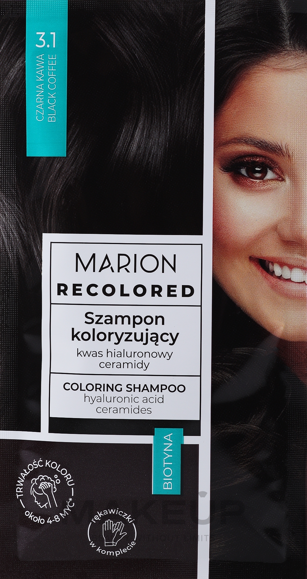 Szampon koloryzujący - Marion Recolored Coloring Shampoo — Zdjęcie 3.1 - Black Coffee
