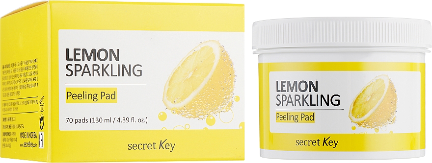 Peelingujące płatki do twarzy - Secret Key Lemon Sparkling Peeling Pad