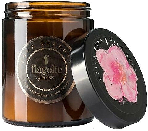 Świeca zapachowa w szkle Dzika Róża - Flagolie Fragranced Candle Wild Rose  — Zdjęcie N1