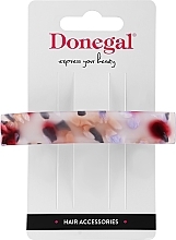 Kup Spinka do włosów, FA-5684, mleczna z liliowym i czerwonym - Donegal