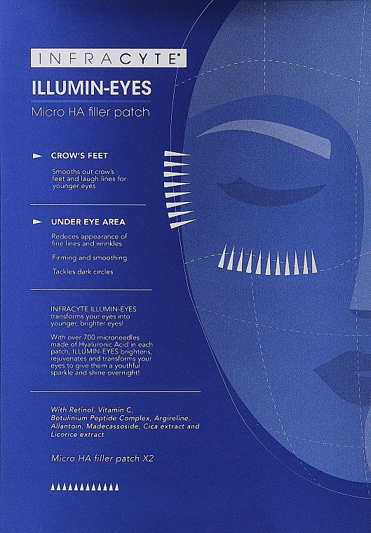 Rozświetlające płatki pod oczy - Infracyte Illumin-eyes Micro Ha Filler Patch — Zdjęcie N1