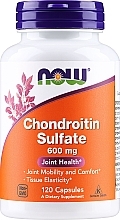Suplement diety Siarczan chondroityny, 600 mg - Now Foods Chondroitin Sulfate — Zdjęcie N1